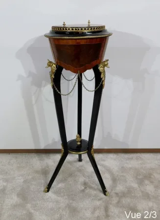Athénienne en bois précieux, époque Napoléon III – Milieu XIXe