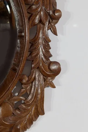 Miroir en Chêne massif, style Rocaille - Début XXe
