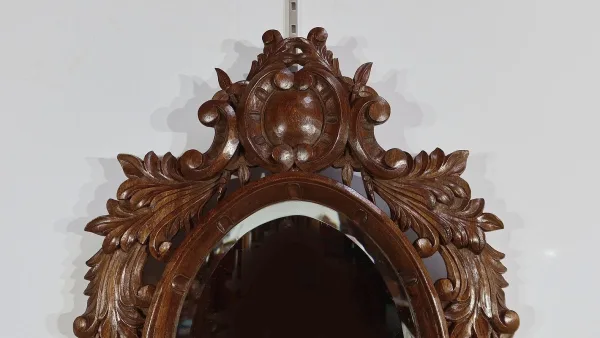 Miroir en Chêne massif, style Rocaille - Début XXe