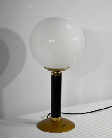 Lampe de Bureau en Métal et Laiton - 1950