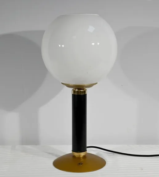 Lampe de Bureau en Métal et Laiton - 1950