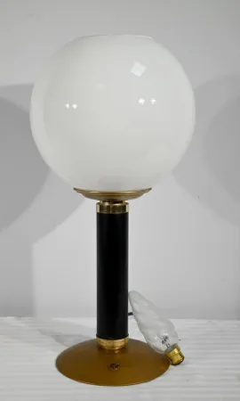 Lampe de Bureau en Métal et Laiton - 1950
