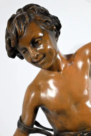 SPELTER SCULPTURE signed S. KINDSBURGER