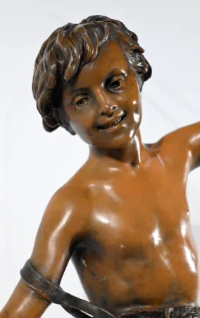 SPELTER SCULPTURE signed S. KINDSBURGER