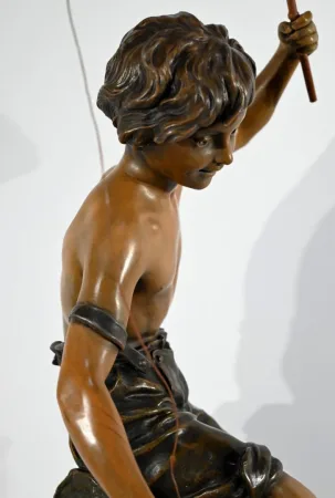 SPELTER SCULPTURE signed S. KINDSBURGER