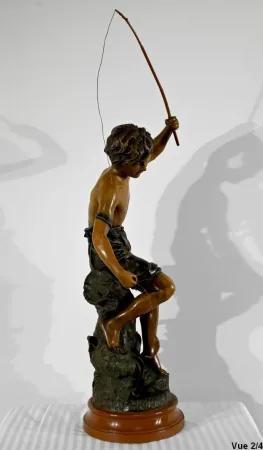 SPELTER SCULPTURE signed S. KINDSBURGER