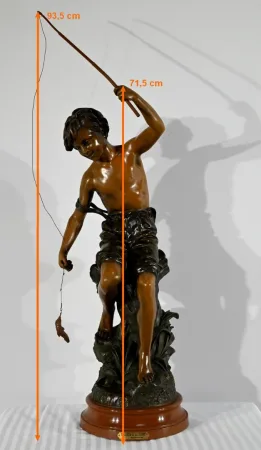 SPELTER SCULPTURE signed S. KINDSBURGER