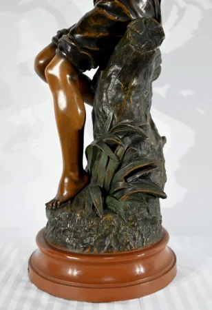 SPELTER SCULPTURE signed S. KINDSBURGER