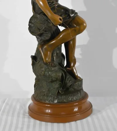 SPELTER SCULPTURE signed S. KINDSBURGER