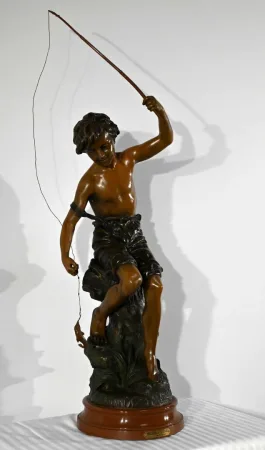 SPELTER SCULPTURE signed S. KINDSBURGER