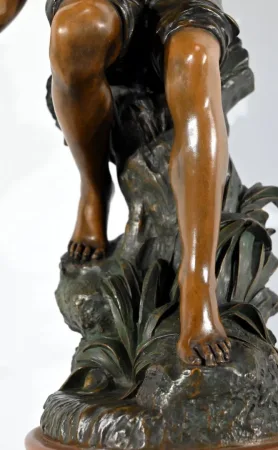 SPELTER SCULPTURE signed S. KINDSBURGER