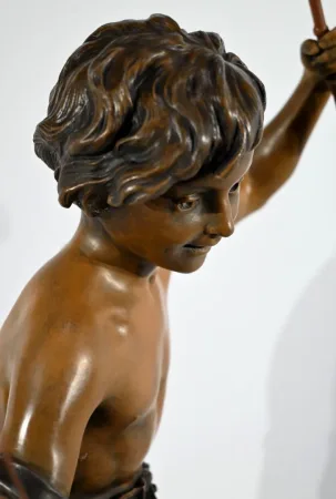SPELTER SCULPTURE signed S. KINDSBURGER
