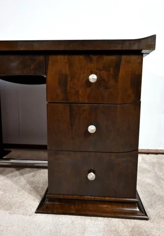 Ensemble Bureau et Fauteuil en Sycomore, Attribué à Hugues Chevalier – 1980