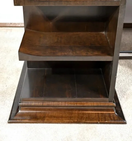 Ensemble Bureau et Fauteuil en Sycomore, Attribué à Hugues Chevalier – 1980