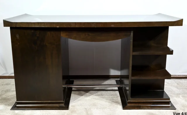 Ensemble Bureau et Fauteuil en Sycomore, Attribué à Hugues Chevalier – 1980
