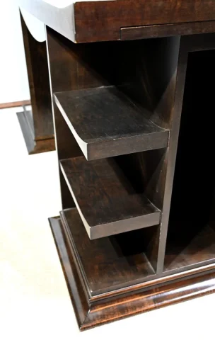 Ensemble Bureau et Fauteuil en Sycomore, Attribué à Hugues Chevalier – 1980