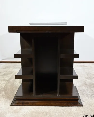 Ensemble Bureau et Fauteuil en Sycomore, Attribué à Hugues Chevalier – 1980