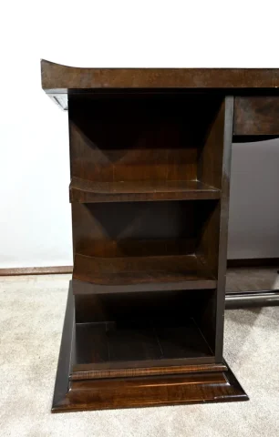 Ensemble Bureau et Fauteuil en Sycomore, Attribué à Hugues Chevalier – 1980