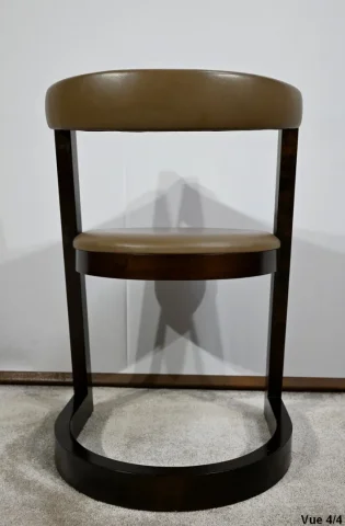 Ensemble Bureau et Fauteuil en Sycomore, Attribué à Hugues Chevalier – 1980