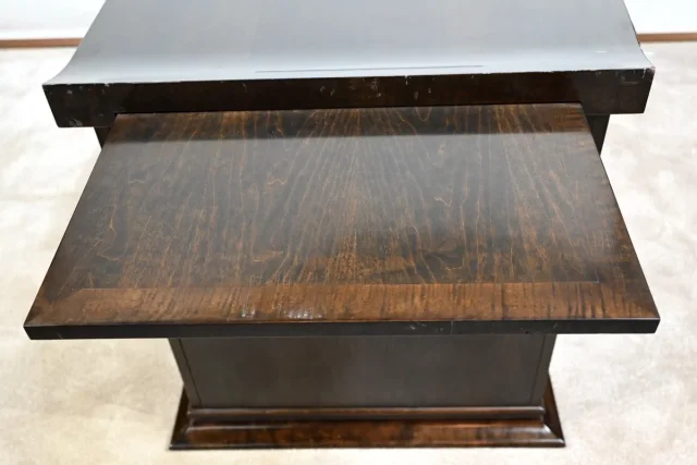 Ensemble Bureau et Fauteuil en Sycomore, Attribué à Hugues Chevalier – 1980