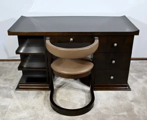 DESK AND CHAIR attributed to HUGUES CHAVALIER