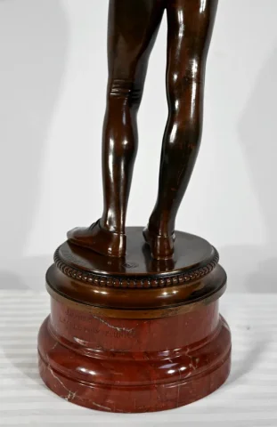 Bronze « Chanteur Florentin du XVe Siècle », signé P.Dubois – 1865