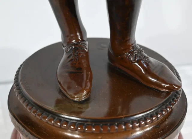 Bronze « Chanteur Florentin du XVe Siècle », signé P.Dubois – 1865