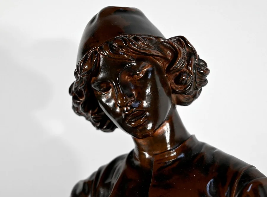 BRONZESTATUETTE signiert P. DUBOIS