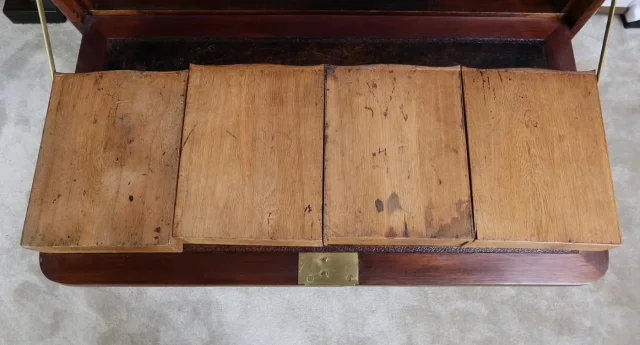 Rare et Exceptionnel Meuble Secrétaire en bois précieux, estampillé J. Popsel, Louis XV - XVIIIe