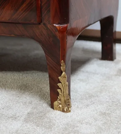 Rare et Exceptionnel Meuble Secrétaire en bois précieux, estampillé J. Popsel, Louis XV - XVIIIe