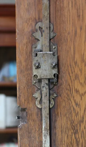 Rare et Exceptionnel Meuble Secrétaire en bois précieux, estampillé J. Popsel, Louis XV - XVIIIe