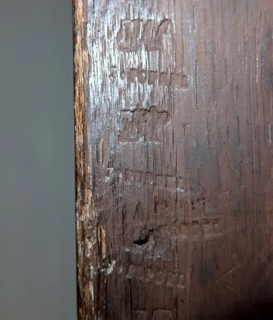 Rare et Exceptionnel Meuble Secrétaire en bois précieux, estampillé J. Popsel, Louis XV - XVIIIe