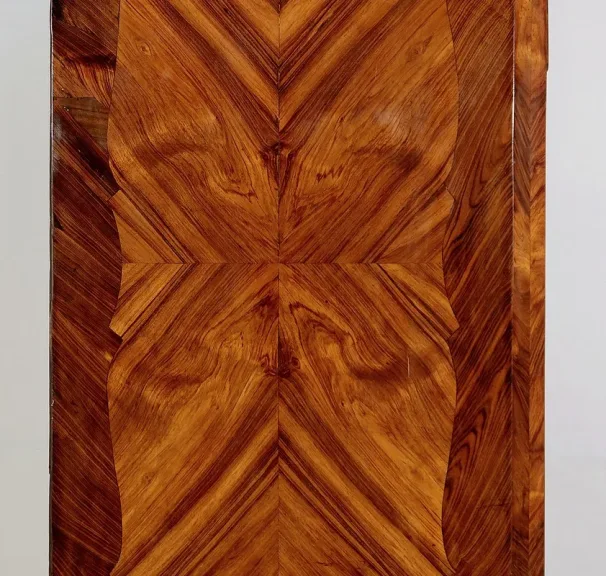 Rare et Exceptionnel Meuble Secrétaire en bois précieux, estampillé J. Popsel, Louis XV - XVIIIe