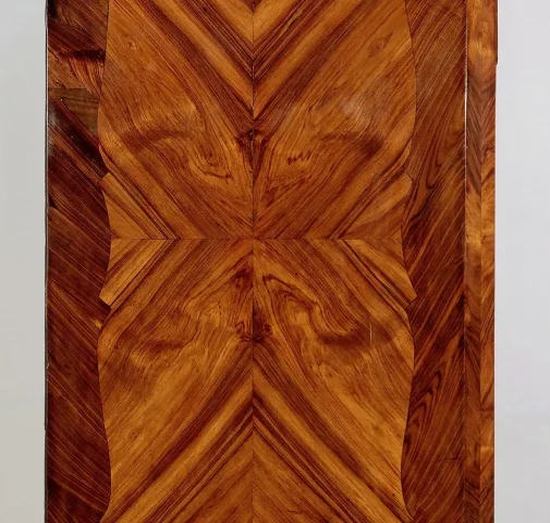 Rare et Exceptionnel Meuble Secrétaire en bois précieux, estampillé J. Popsel, Louis XV - XVIIIe