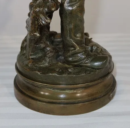 BRONZESTATUETTE signiert E. CONSTANT FAVRE