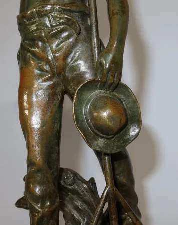 BRONZESTATUETTE signiert E. CONSTANT FAVRE