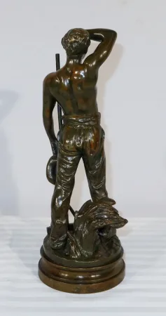 BRONZESTATUETTE signiert E. CONSTANT FAVRE
