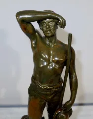 Bronze « Le Moissonneur » signé E. Constant Favre – Début XXe