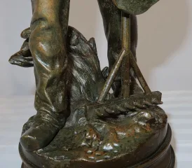 Bronze « Le Moissonneur » signé E. Constant Favre – Début XXe