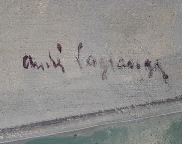 OIL ON CANVAS signed A. LAGRANGE
