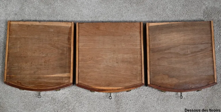 Table chiffonnière Tambour en Acajou, époque Louis XVI – 2ème partie du XVIIIe