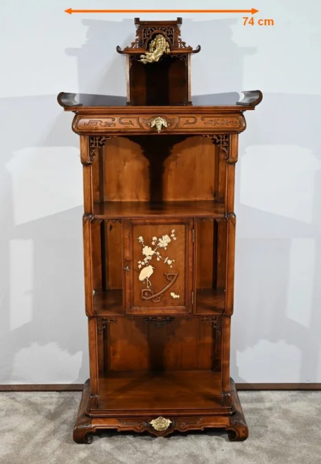 Petit Cabinet Asiatique, attribué à Viardot – 2ème partie du XIXe