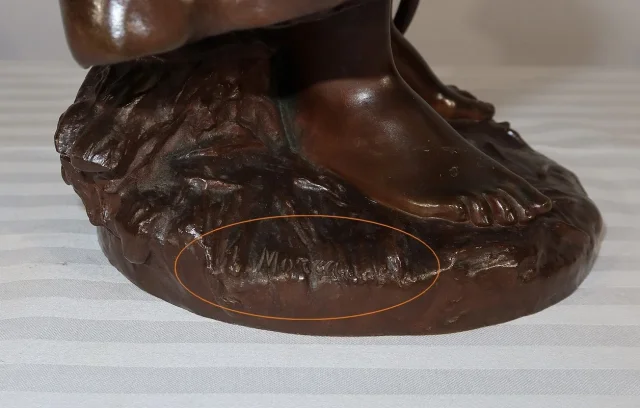 Important Bronze « Jeune Paysanne », signé H. Moreau – 2ème partie XIXe
