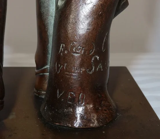 Bronze « Diane de Gabies » d’après Praxitèle, signé C. Sauvage – Début XIXe