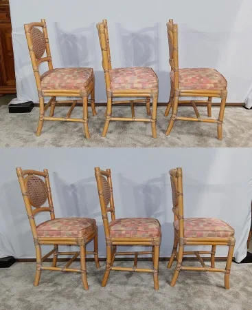 Suite de 6 Chaises Gasparucci Italo - 1970