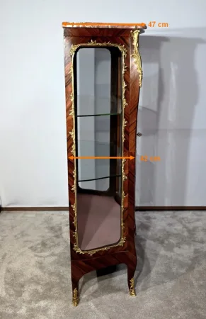 Vitrine 2 Portes en Palissandre, style Louis XV, époque Napoléon III – Milieu XIXe