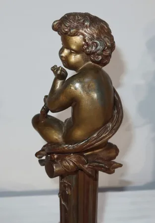 Paire de statuettes « L’Insouciant et la Rêveuse » par A. Moreau – Fin XIXe
