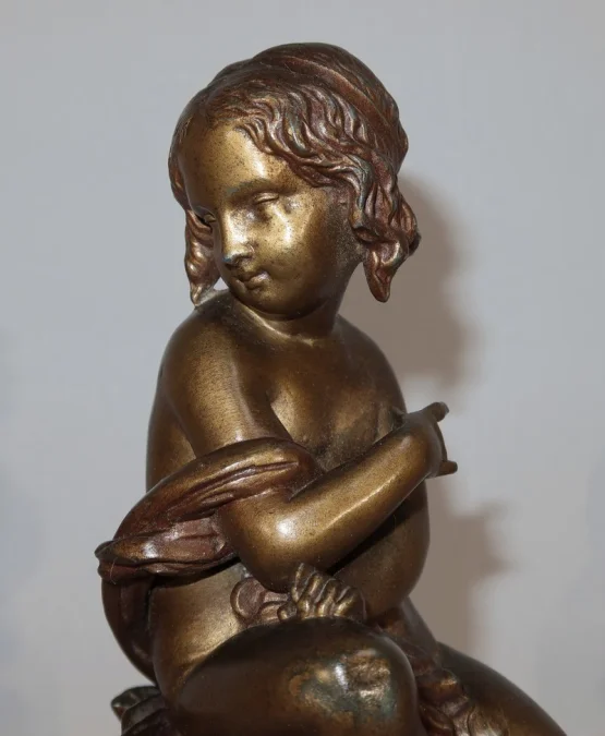 PAAR STATUETTEN von AUGUSTE MOREAU