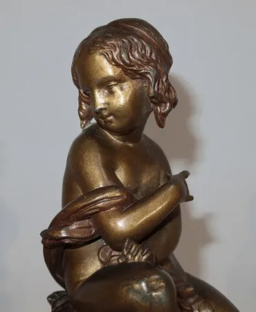 Paire de statuettes « L’Insouciant et la Rêveuse » par A. Moreau – Fin XIXe