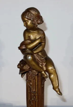 Paire de statuettes « L’Insouciant et la Rêveuse » par A. Moreau – Fin XIXe